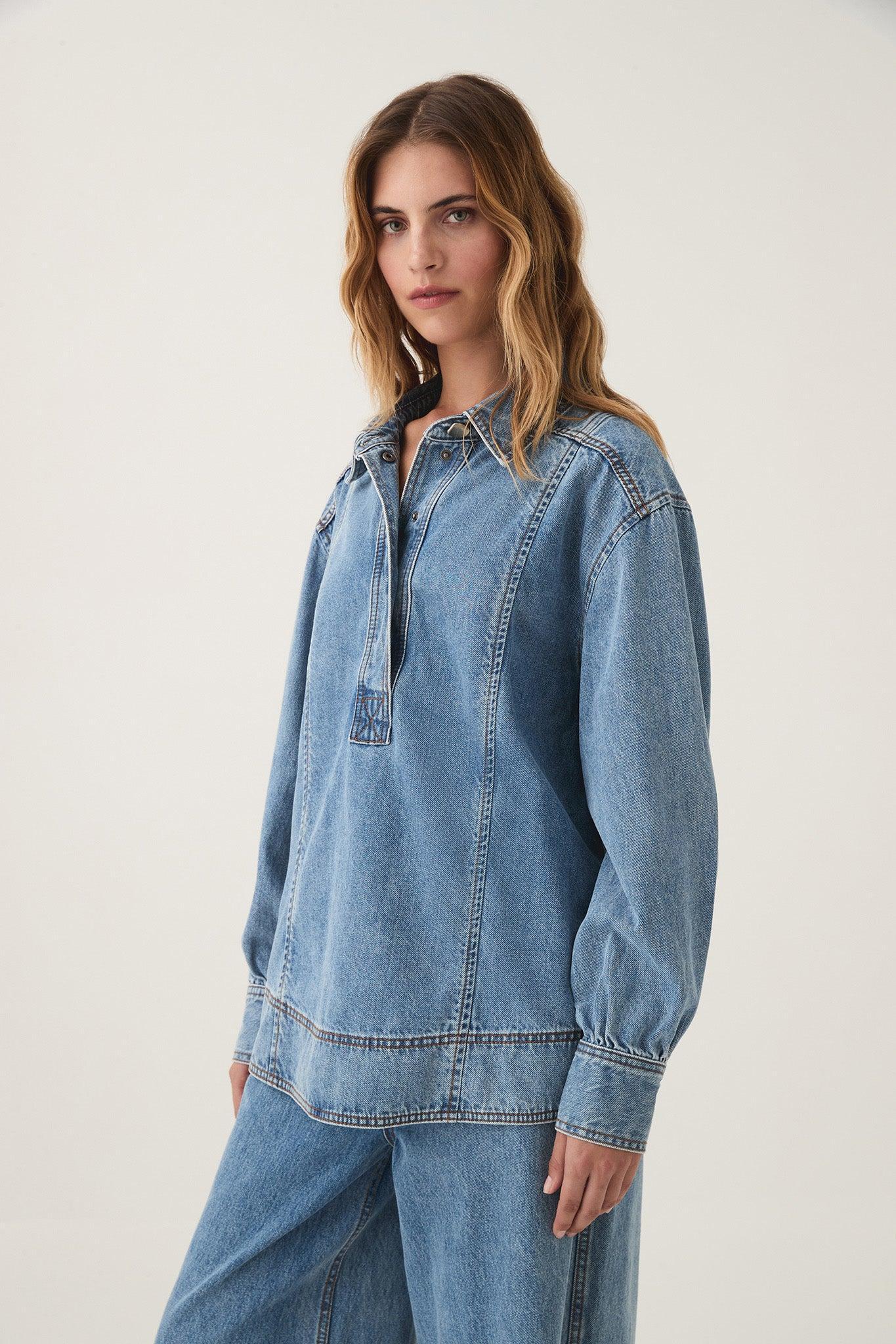 Outline Denim Shirt Product Image