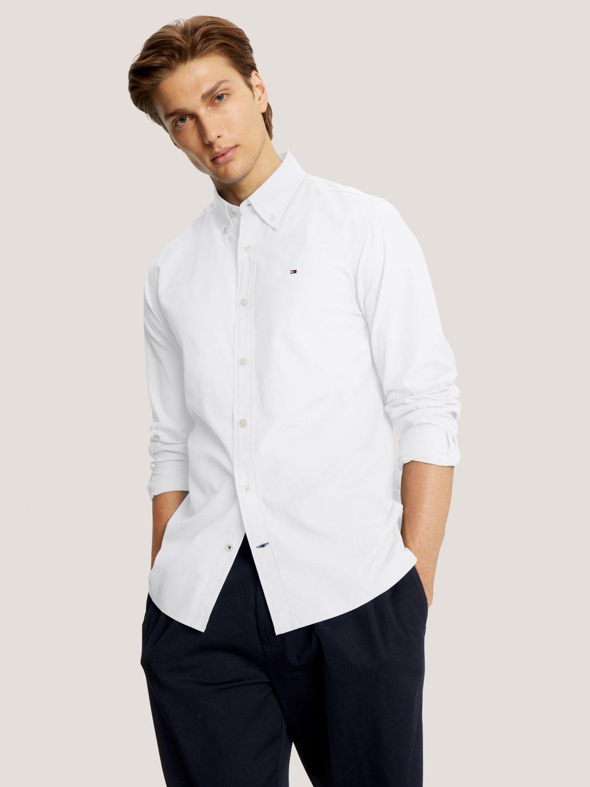 Tommy Hilfiger Men's Regular Fit Solid Poplin Shirt Product Image