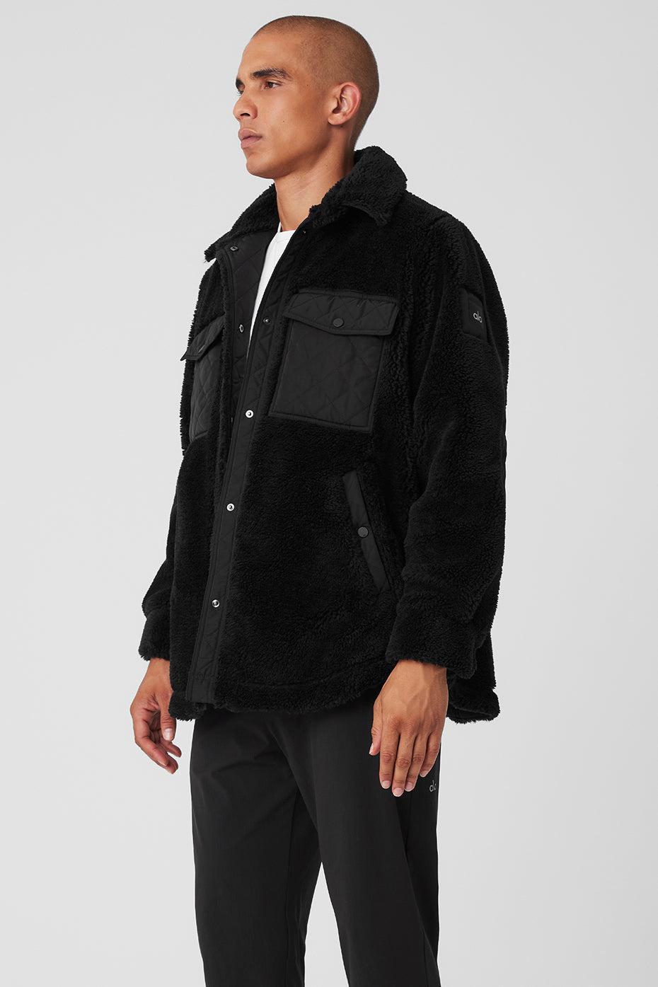 Sherpa Edge Shacket - Black Male Product Image