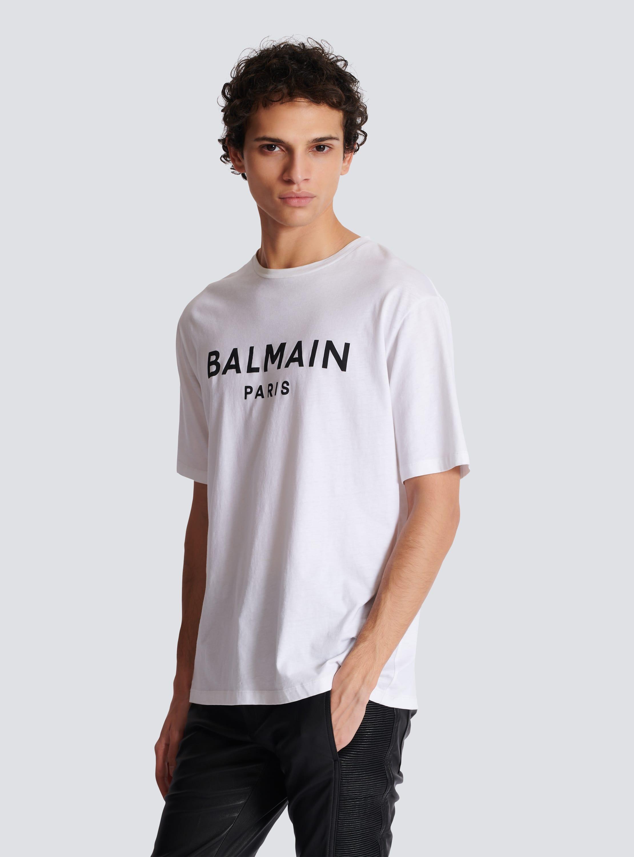 Printed Balmain Paris short-sleeved T-shirt Product Image