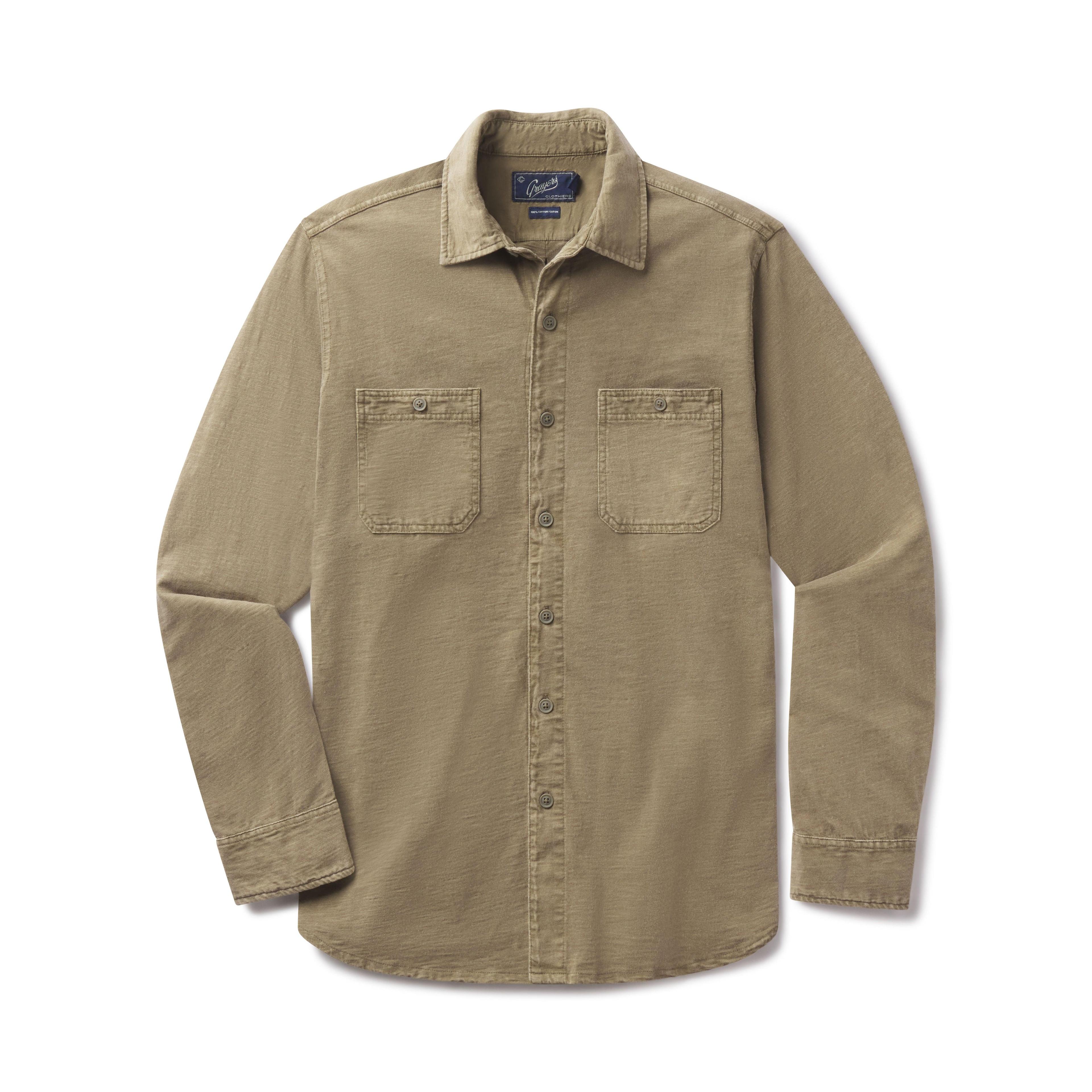 Flex Everyday Knit Shirt - Faded Olive Product Image