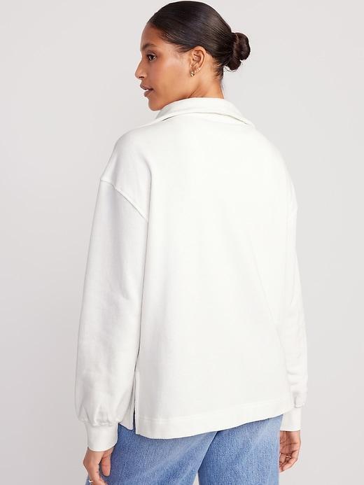 Oversized Half-Zip Tunic Product Image