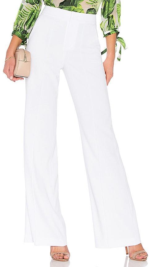 Alice + Olivia Dylan High Waist Wide Leg Faux Leather Pants Product Image