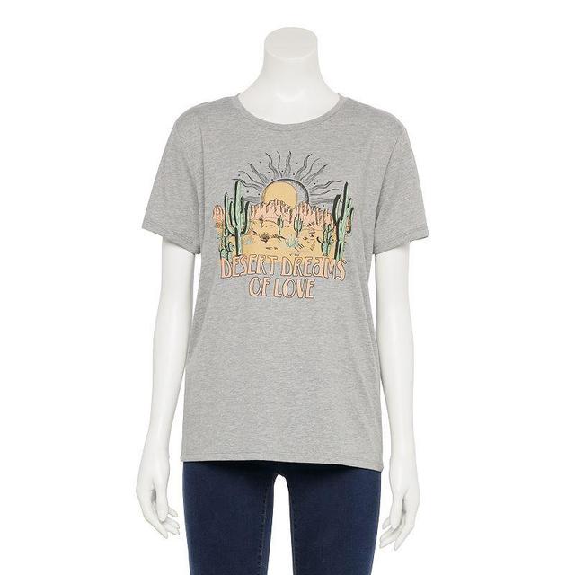 Womens Desert Dreams Graphic Tee, Girls Med Grey Product Image