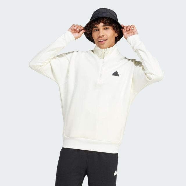 adidas Z.N.E. Half-Zip Sweatshirt Black M Mens Product Image