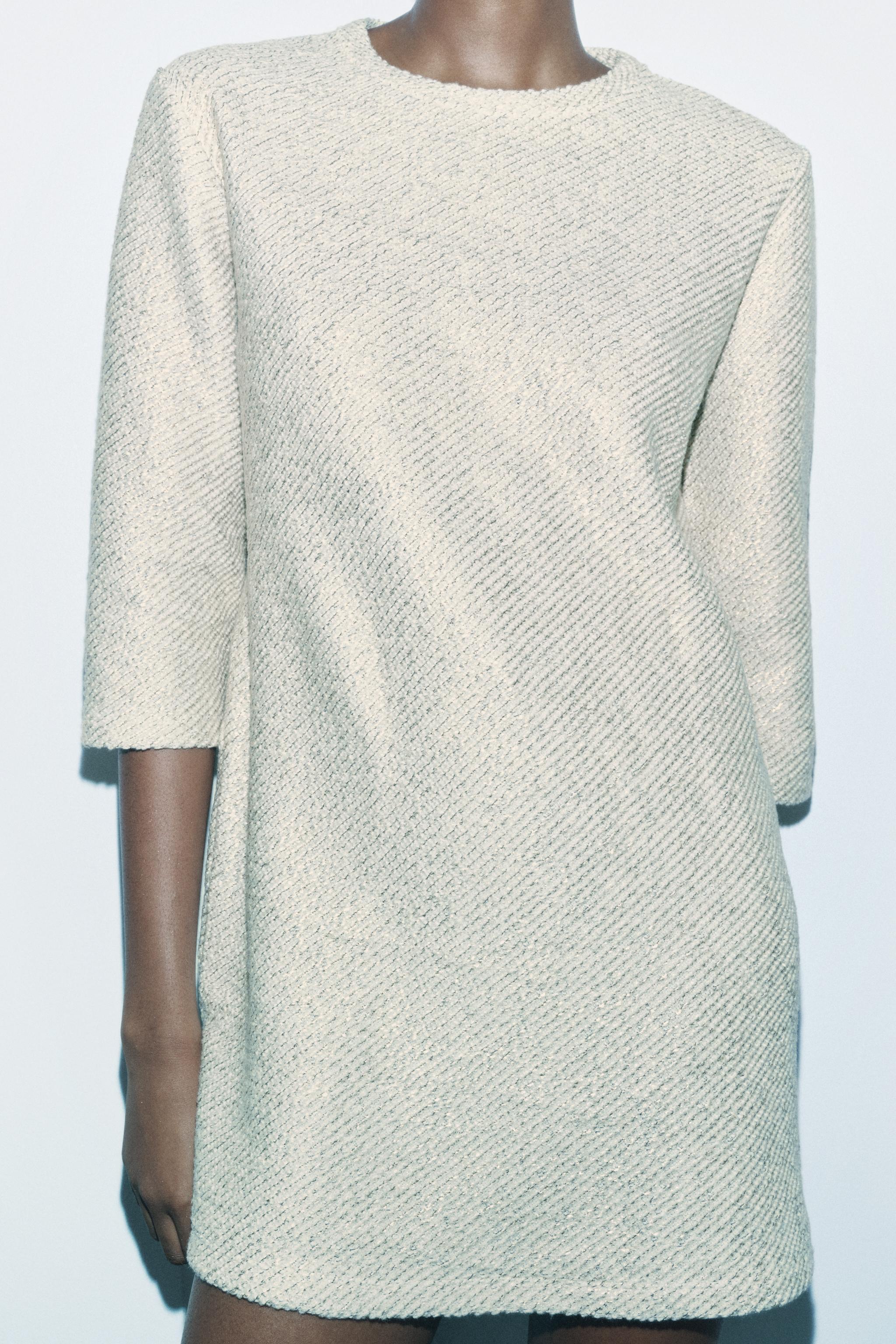 SHORT TEXTURED DRESS Product Image