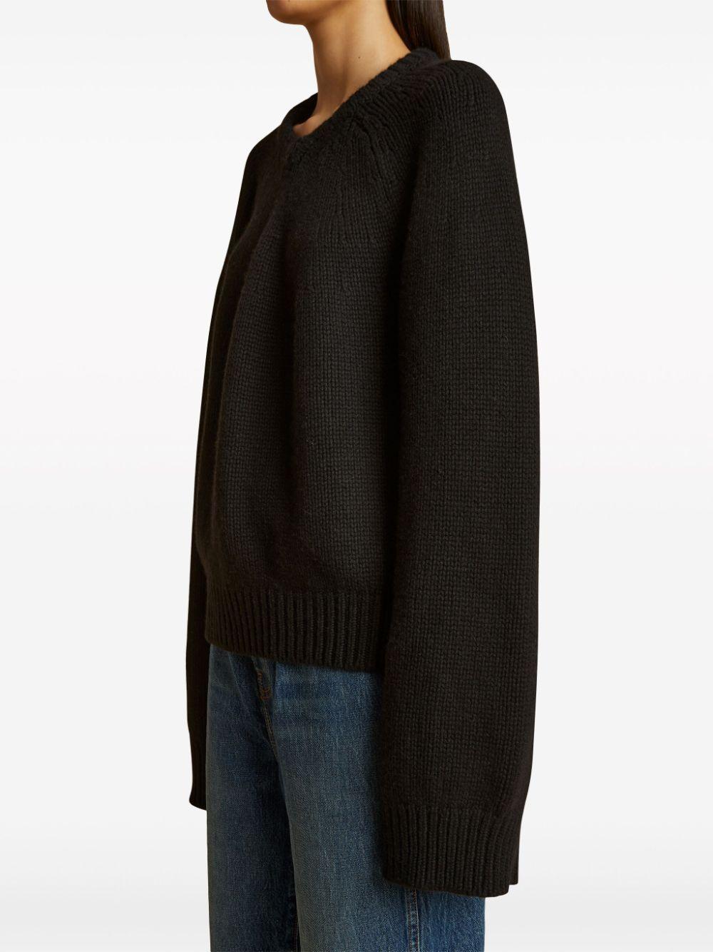 KHAITE The Nalani Cashmere Jumper In Black Product Image