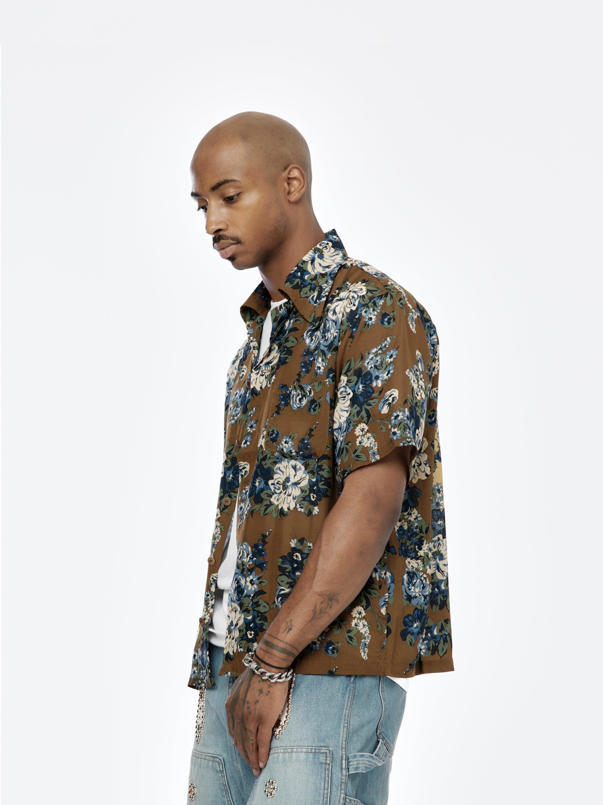 Champetre Maria Wrangle Aloha Shirt (Brown/Khaki) Product Image