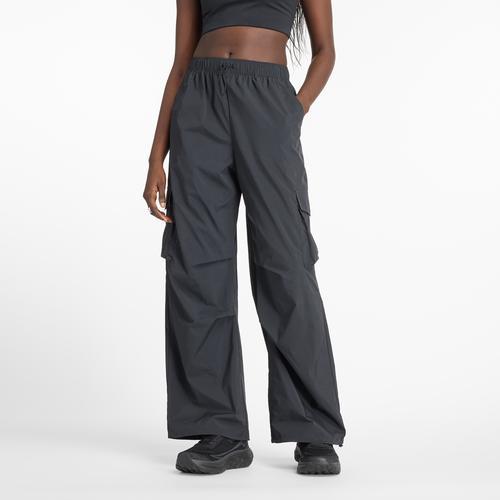 New Balance Womens New Balance Nylon Cargo Pants - Womens Black Product Image