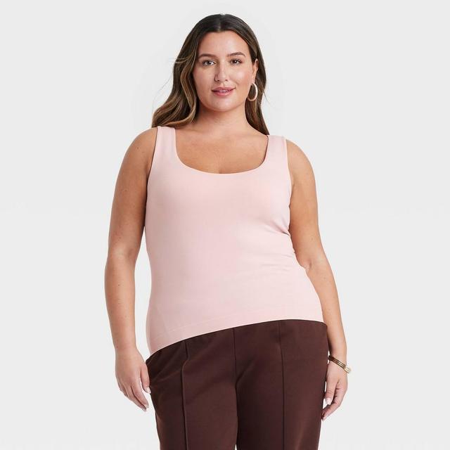 Womens Slim Fit Seamless Tank Top - A New Day Light 4X Product Image