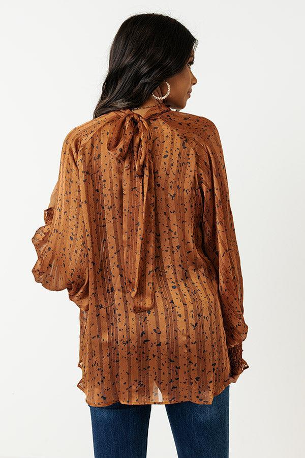 Forever Chic Shift Top In Cinnamon Product Image