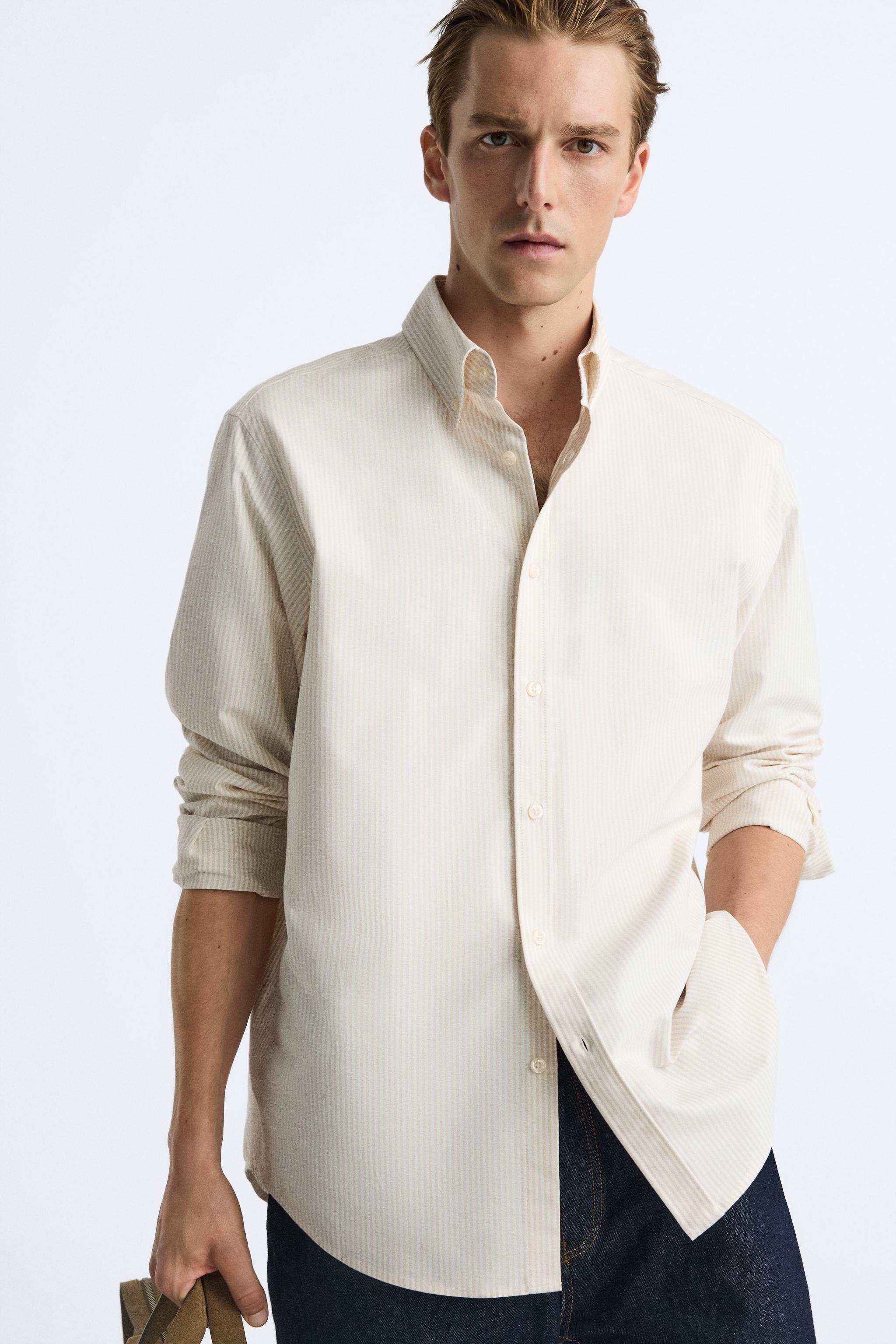 TEXTURED STRIPED SHIRT Product Image