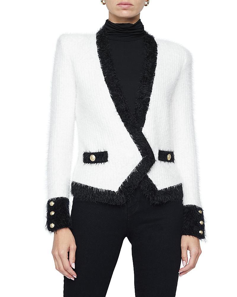 Womens Georgia Contrast-Trim Cardigan Product Image