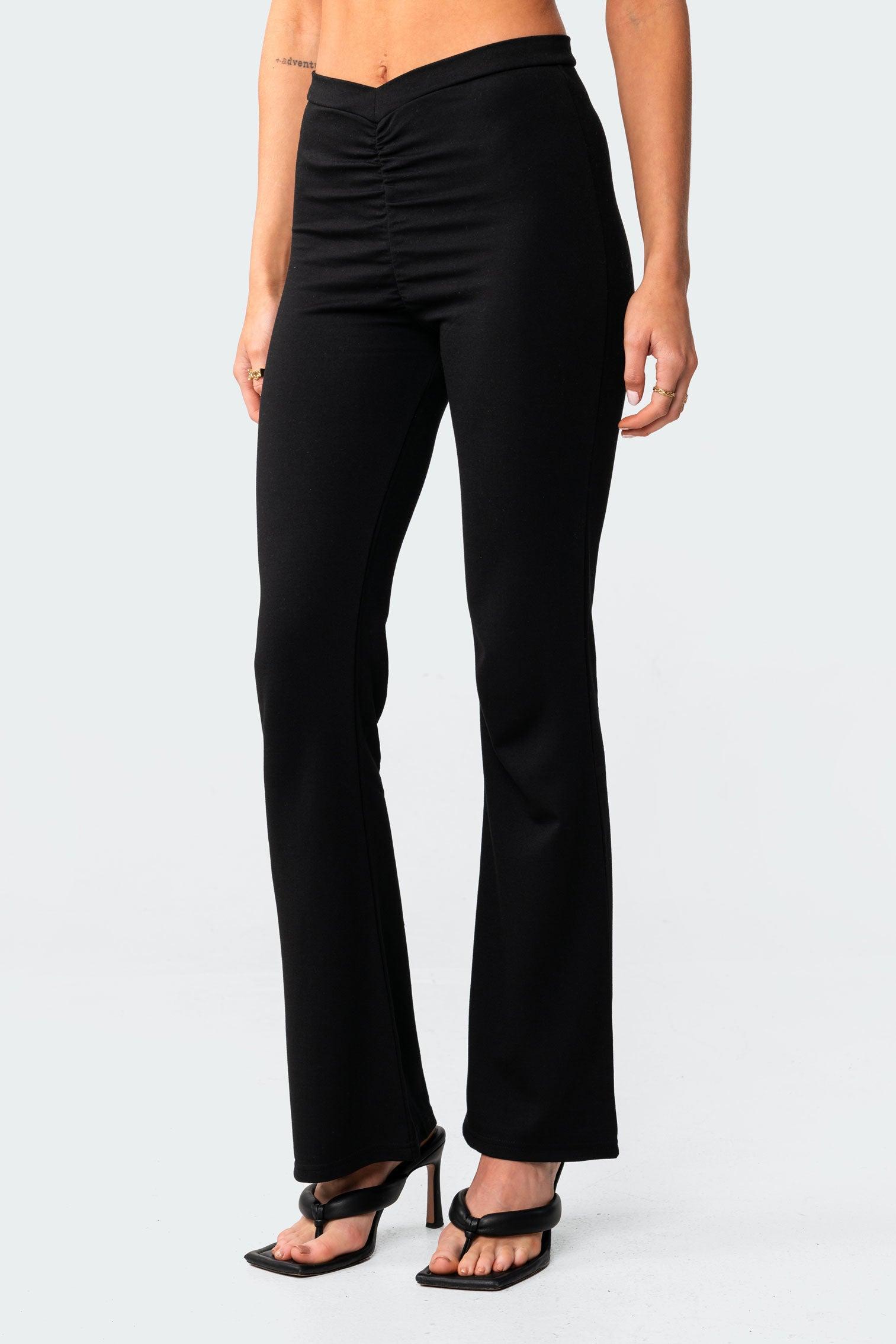 Gina Gathered V-Cut Pants Product Image