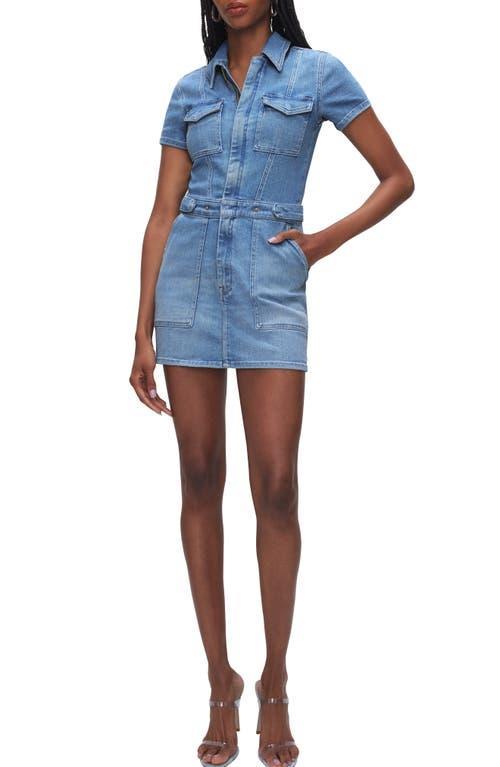 Good American Fit for Success Denim Utility Dress Product Image