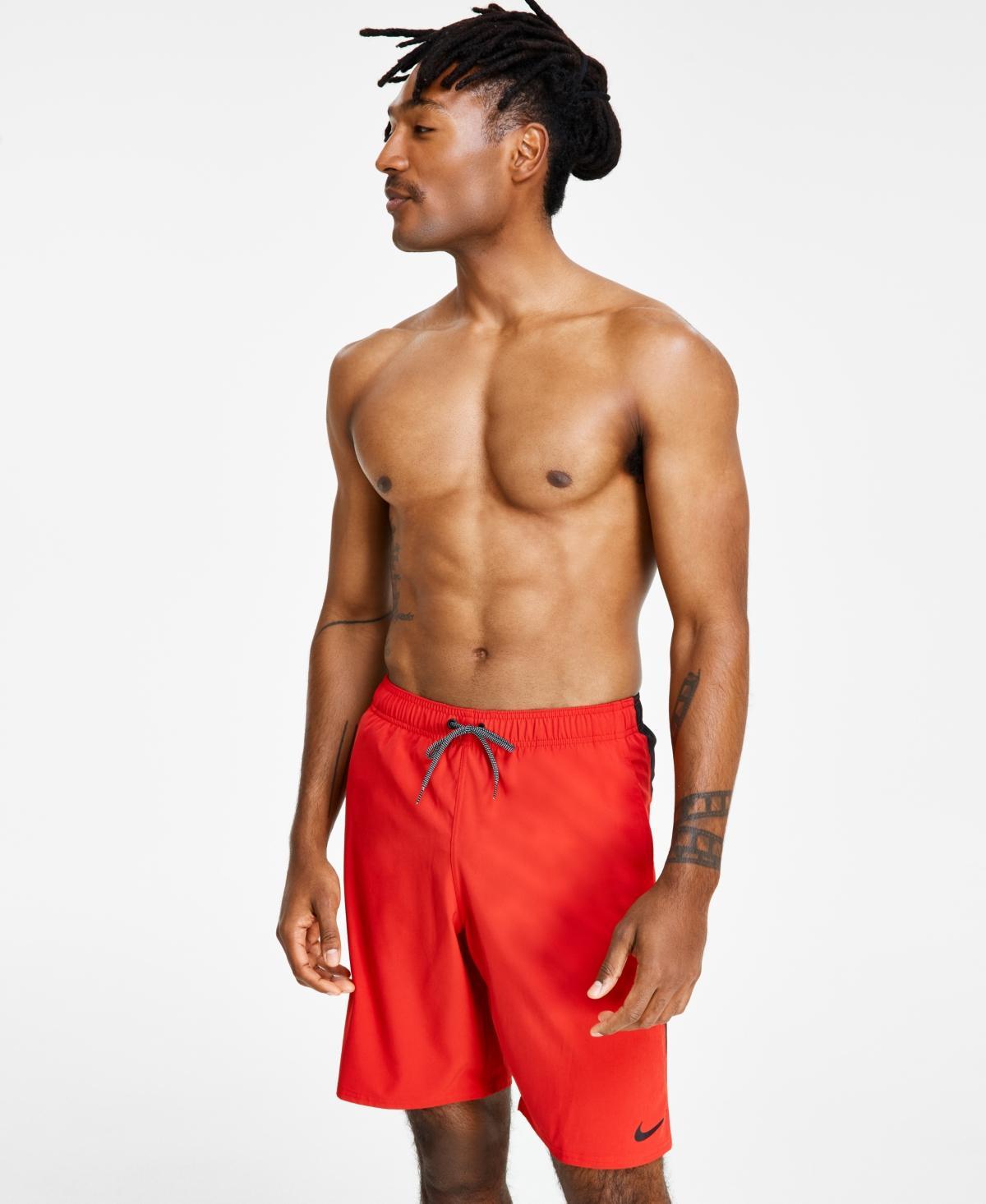 Nike Mens Contend Water-Repellent Colorblocked 9 Swim Trunks Product Image