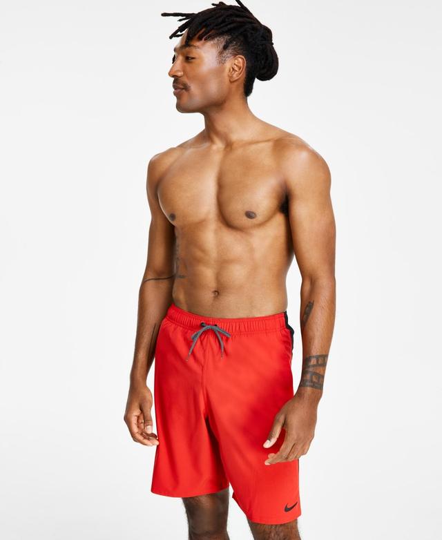 Nike Mens Contend Water-Repellent Colorblocked 9 Swim Trunks Product Image