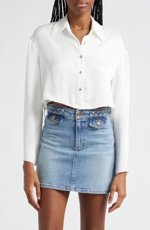 Ramy Brook Skyla Cropped Button Up Blouse Product Image