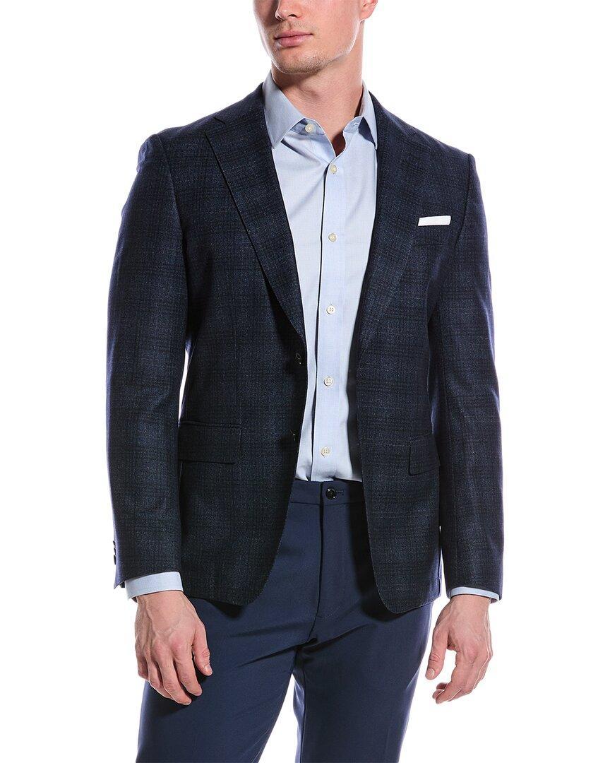 Boss  Slim Fit Wool-blend Sport Jacket In Blue Product Image