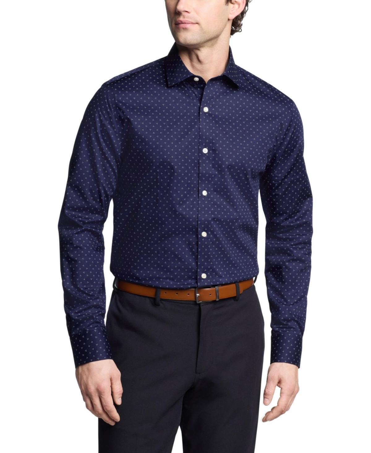 Tommy Hilfiger Mens Th Flex Slim Fit Stretch Twill Dress Shirt Product Image