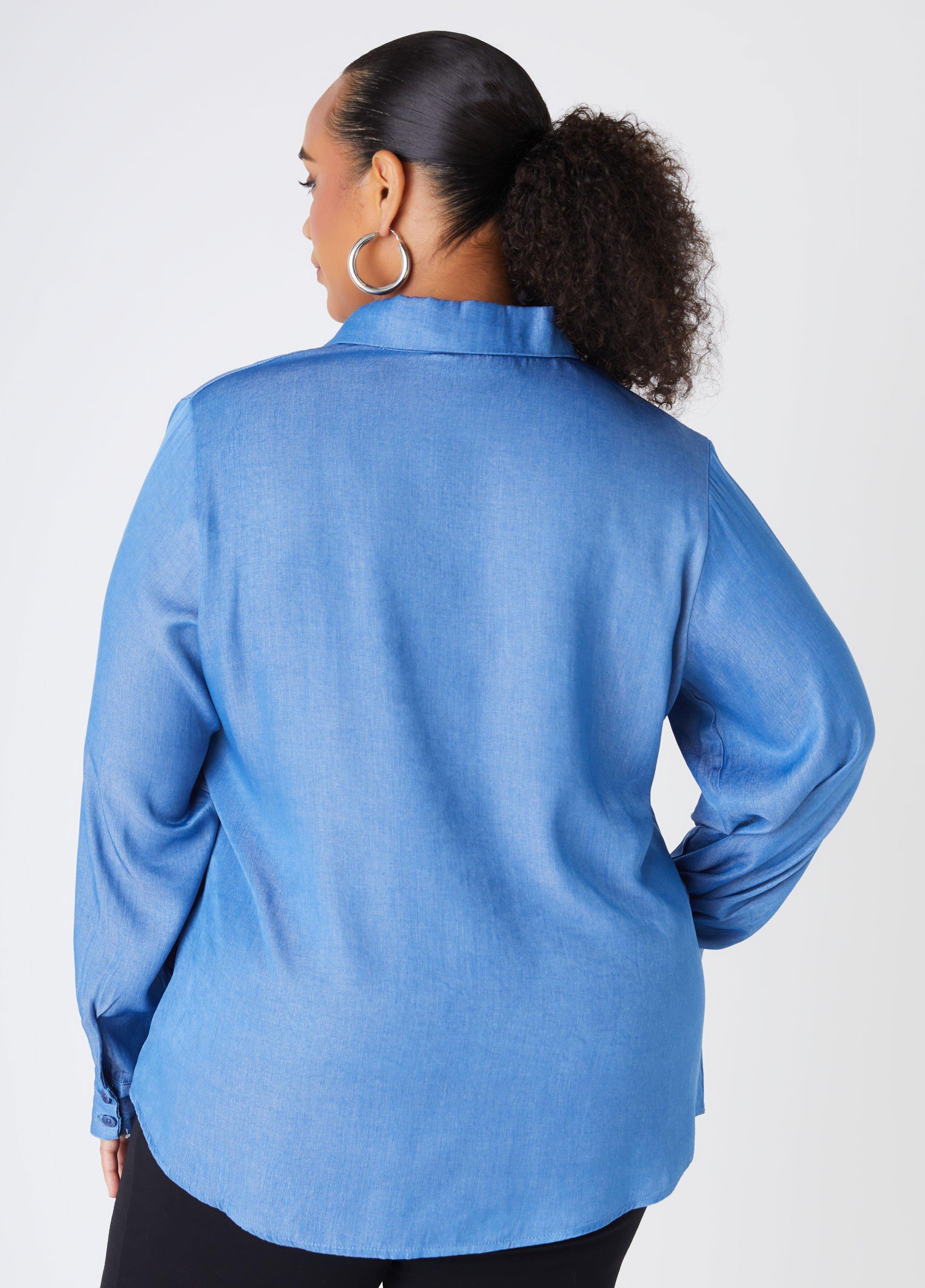 Sequined Chambray Shirt Product Image