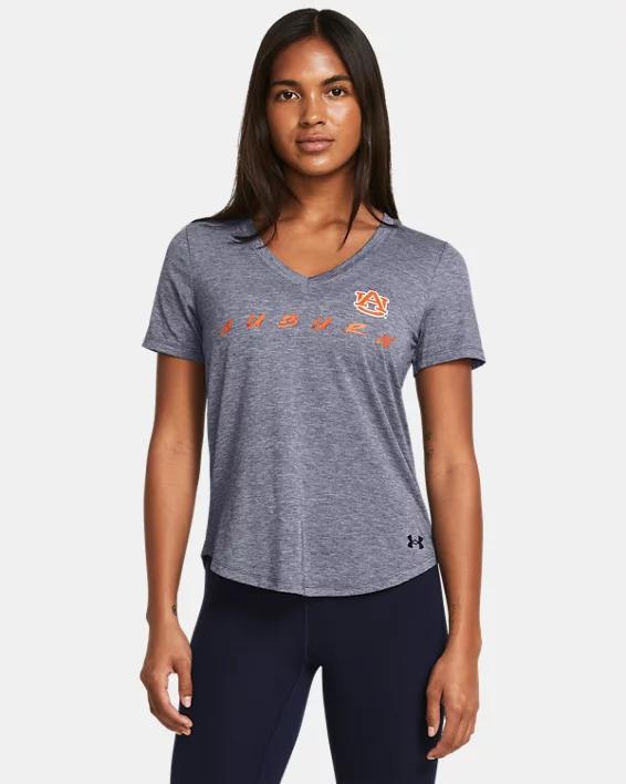 Womens UA Breezy Jersey Collegiate V-Neck T-Shirt Product Image