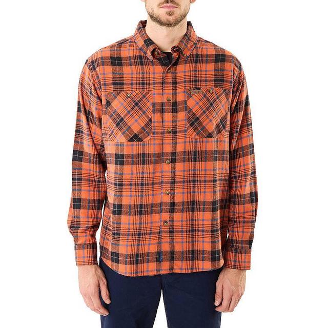 Mens Smiths Workwear Regular-Fit Two-Pocket Flannel Button-Down Shirt Product Image