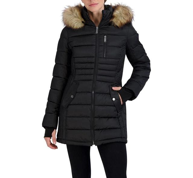 Hfx Womens Heavyweight Box Quilted Winter Puffer Parka Jacket Product Image