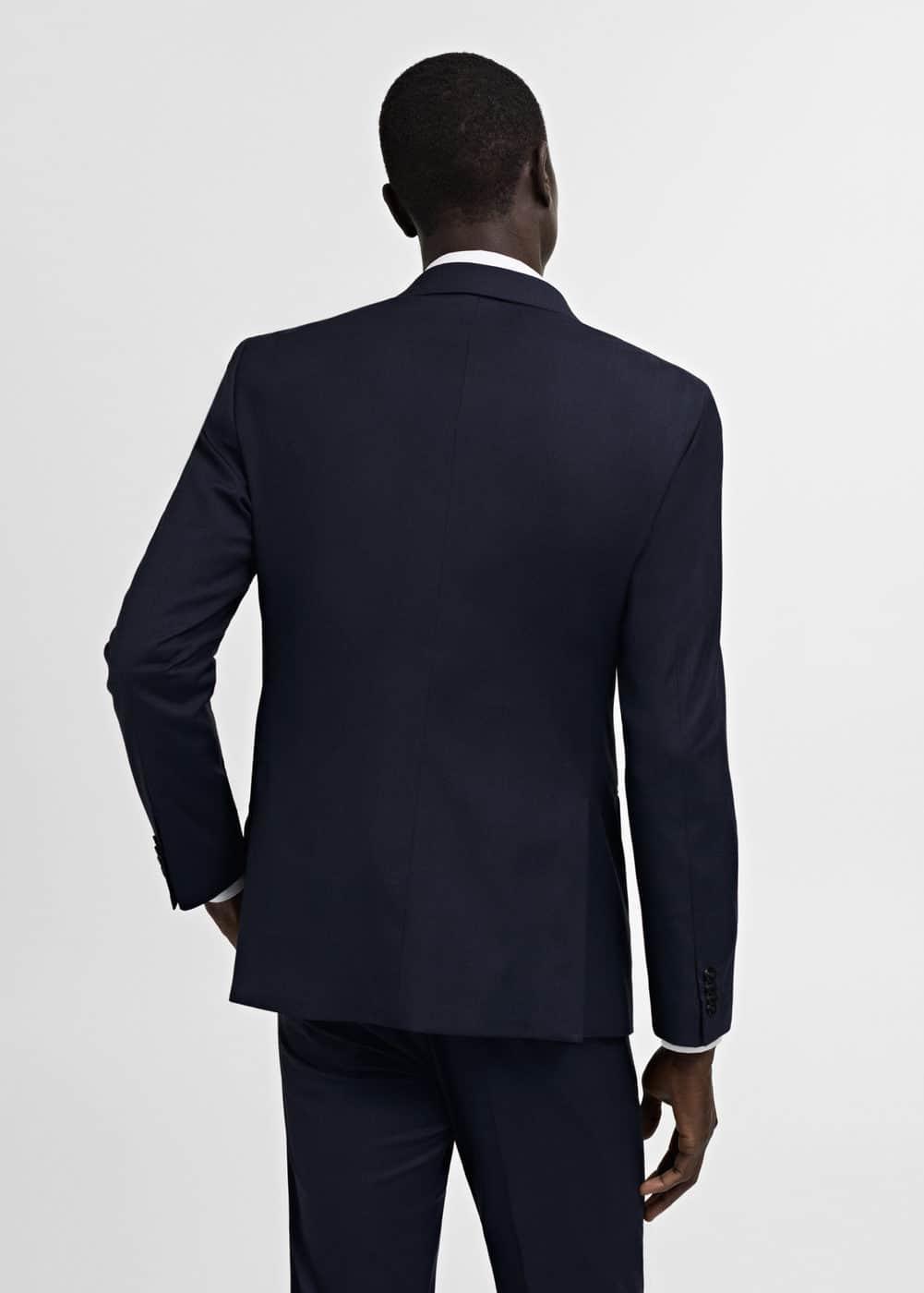 Stretch fabric slim-fit suit blazer - Men | MANGO USA Product Image