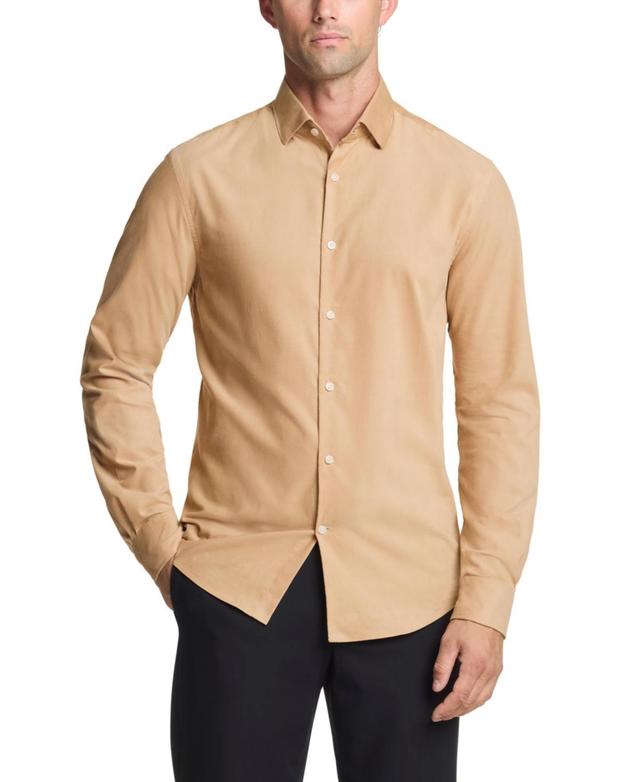 Michael Kors Men Slim Fit Corduroy Dress Shirt Product Image