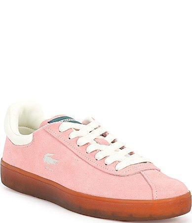 Lacoste Womens Baseshot Suede Court Sneakers Product Image