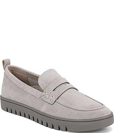 Vionic Uptown Suede Packable Travel Penny Loafers Product Image