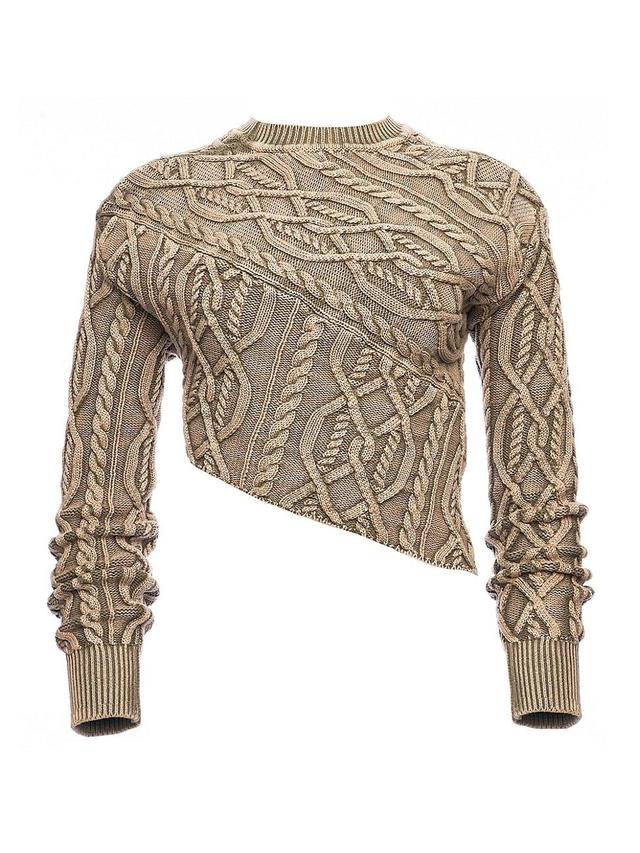 SER.O.YA Orchis Sweater in Tan. Size L/XL, XXS/XS. Product Image