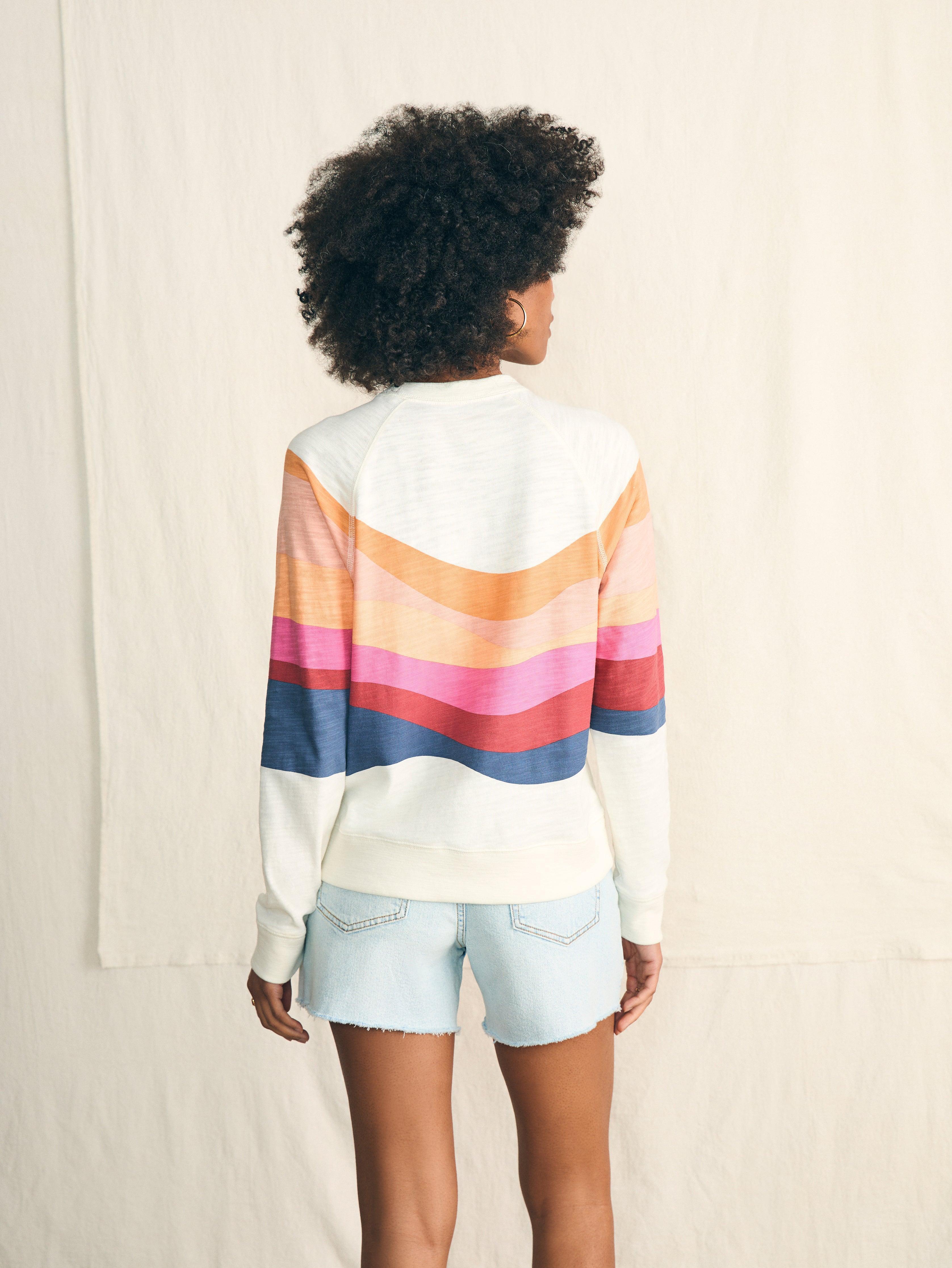 Sunwashed Slub Crewneck - Soleil Set Sail Female Product Image