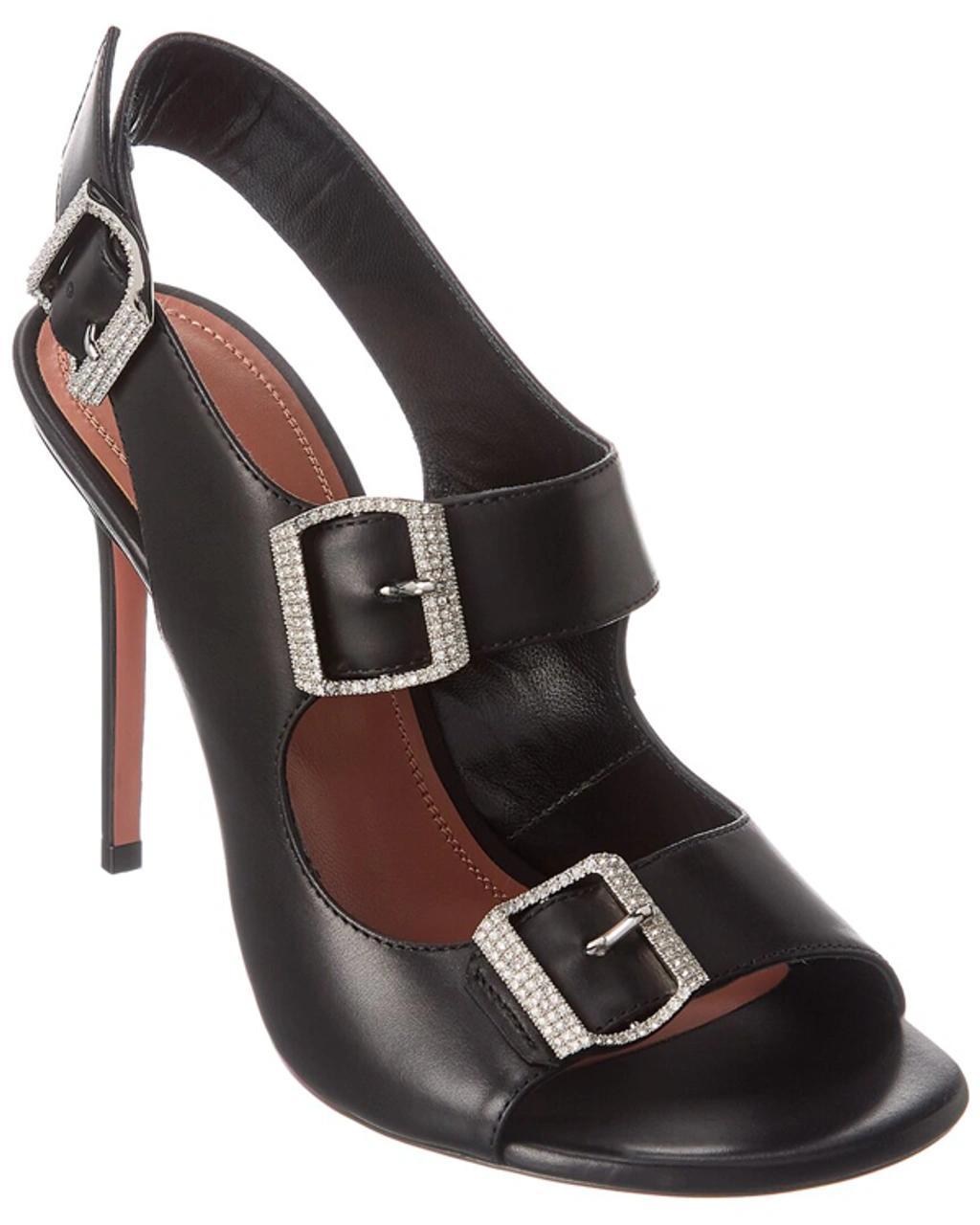 AMINA MUADDI Marni Leather Sandal In Black product image