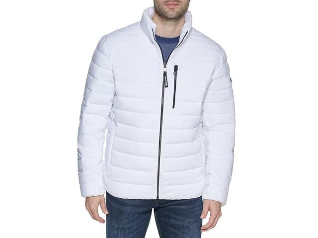 Calvin Klein Calvin Klein mens Lightweight Water Resistant Packable Down Puffer Jacket (Standard and Big Tall) (White) Men's Jacket Product Image