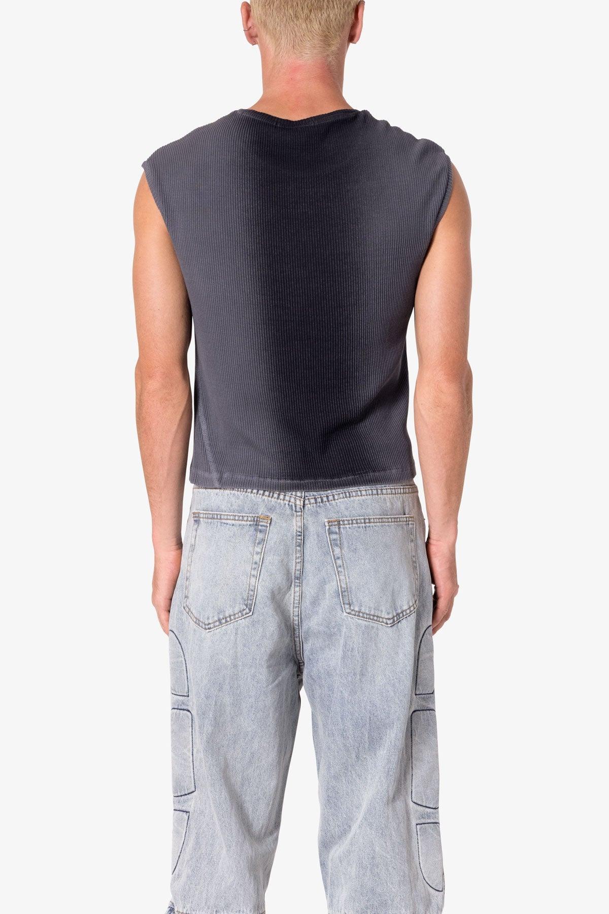 Washed Cropped Tank - Vintage Black Product Image