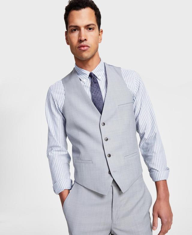 Bar Iii Mens Slim-Fit Sharkskin Suit Vest, Created for Macys Product Image