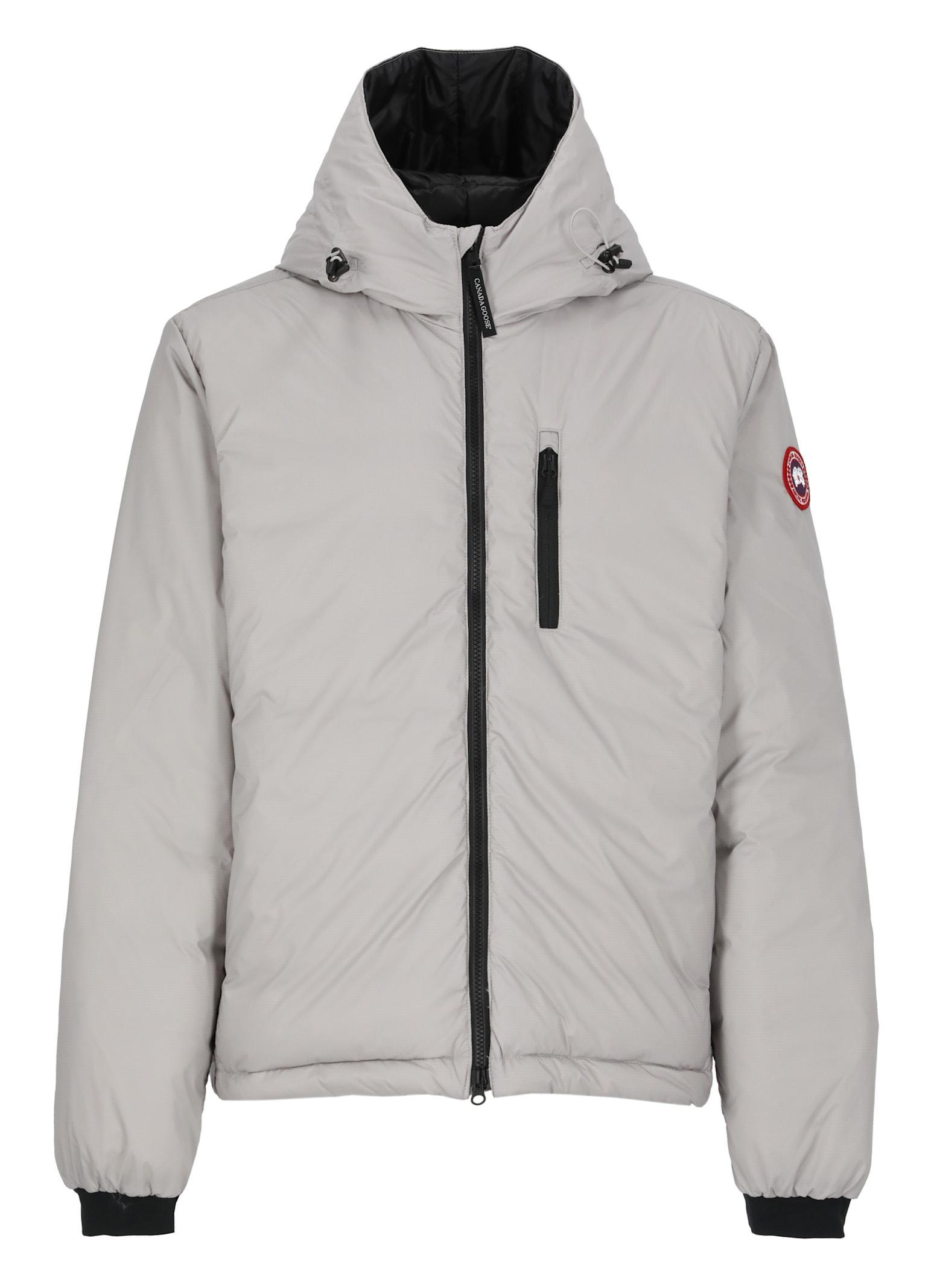 CANADA GOOSE Pearl Grey Lodge Jacket In Gray Product Image