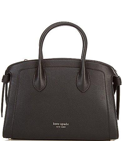 Kate Spade New York Knott Pebbled Leather Medium Zip Top Satchel Handbags Product Image