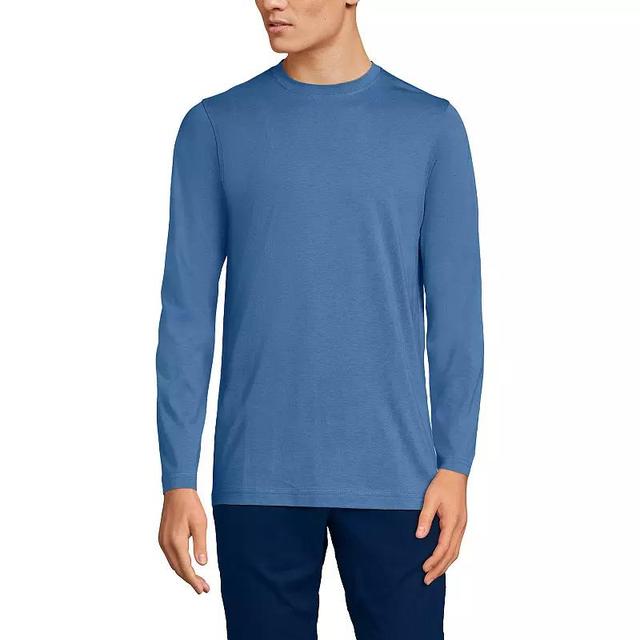 Big & Tall Lands End Supima Crewneck Tee, Mens Product Image