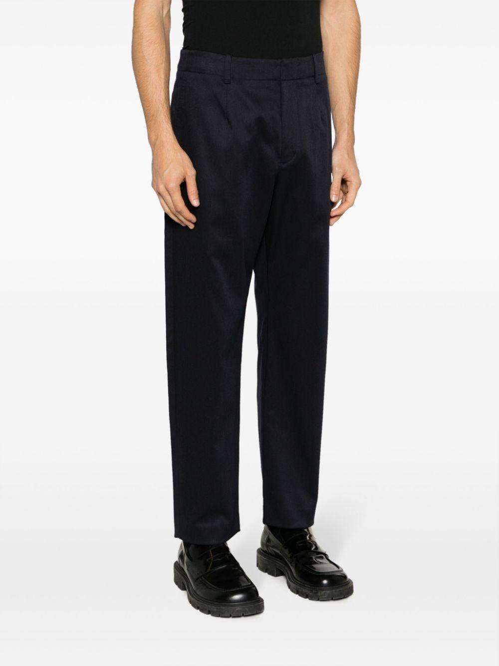 Shift Wool-blend Trousers In Blue Product Image