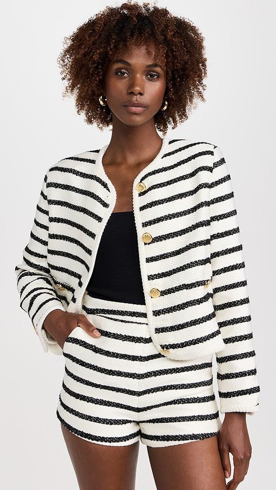 English Factory Stripe Tweed Jacket | Shopbop Product Image