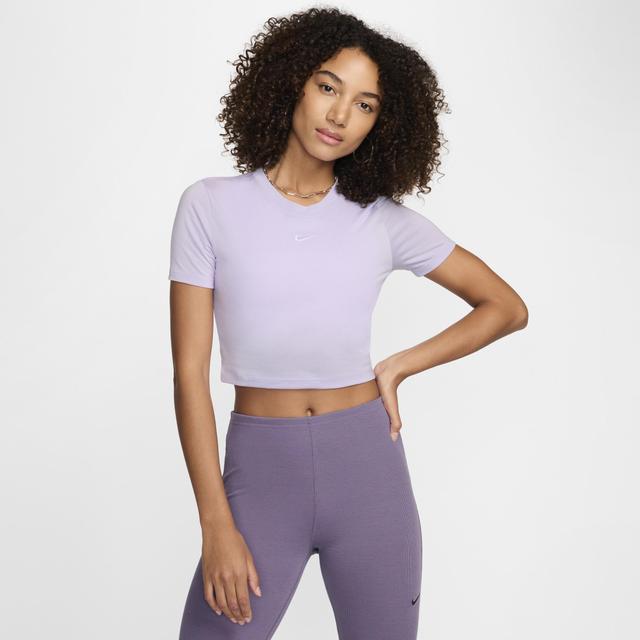 Women's Nike Sportswear Essential Slim Cropped T-Shirt Product Image