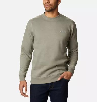 Mens Columbia Hart Mountain II Crewneck Pullover Blue Product Image