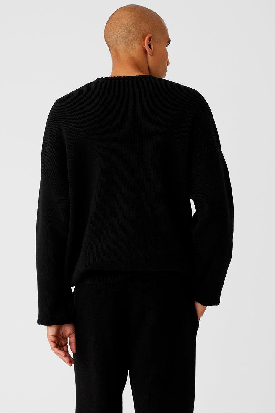 Scholar Crew Neck Sweater - Black Product Image