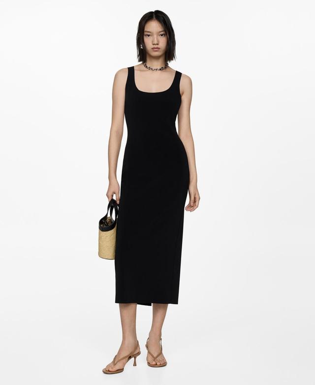 Mango Womens Straps Detail Midi-Dress Product Image