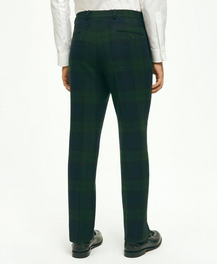 Classic Fit Wool Black Watch Tartan Dress Pants Product Image