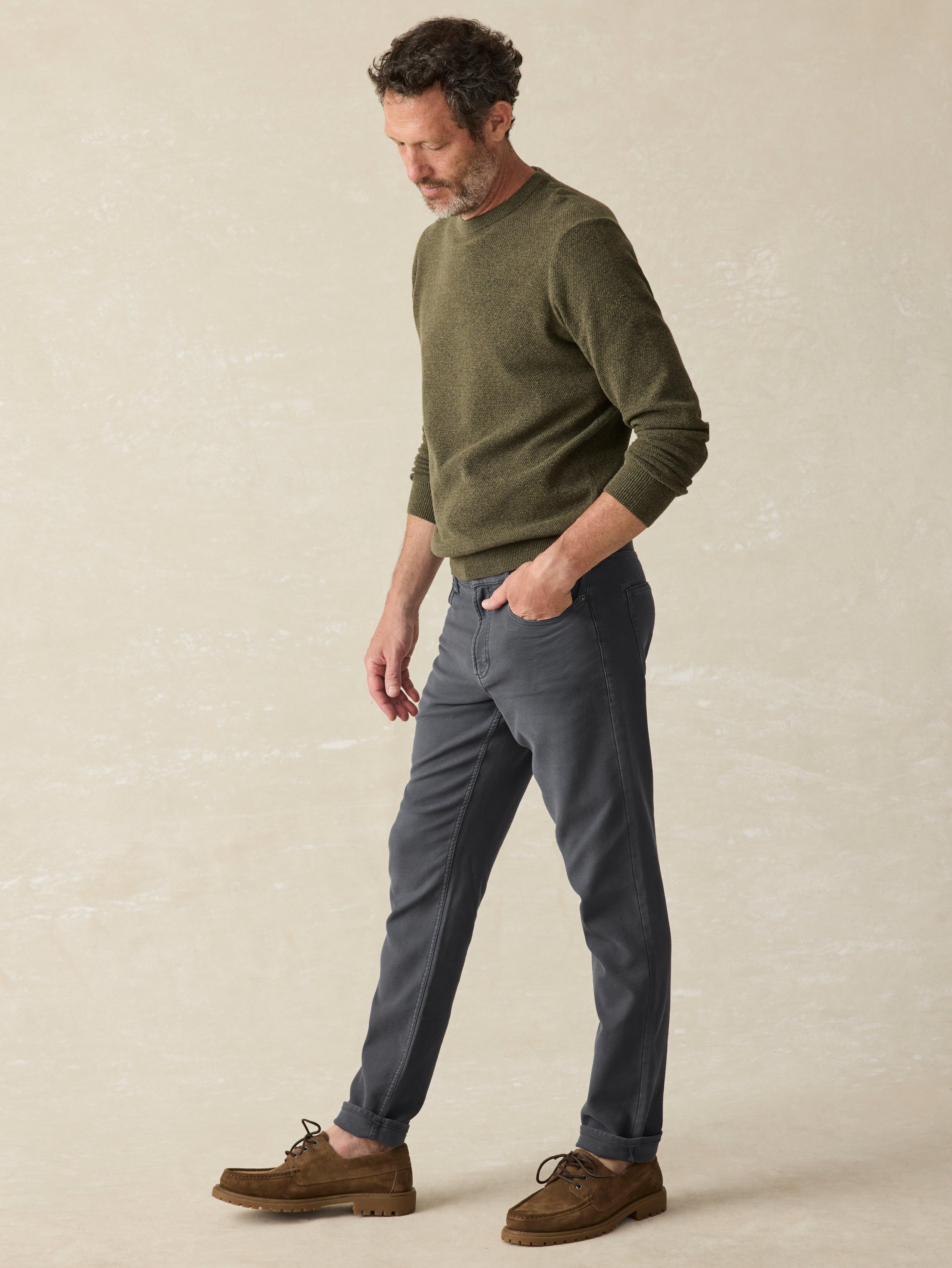 Stretch Terry 5-Pocket Pant - Deepest Navy Male Product Image