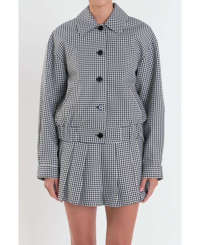 Women's Gingham Check Jacket Product Image